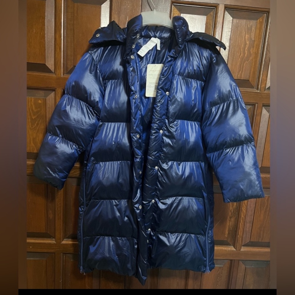 Fabletics Adeline Shine Oversized Long Puffer NWT